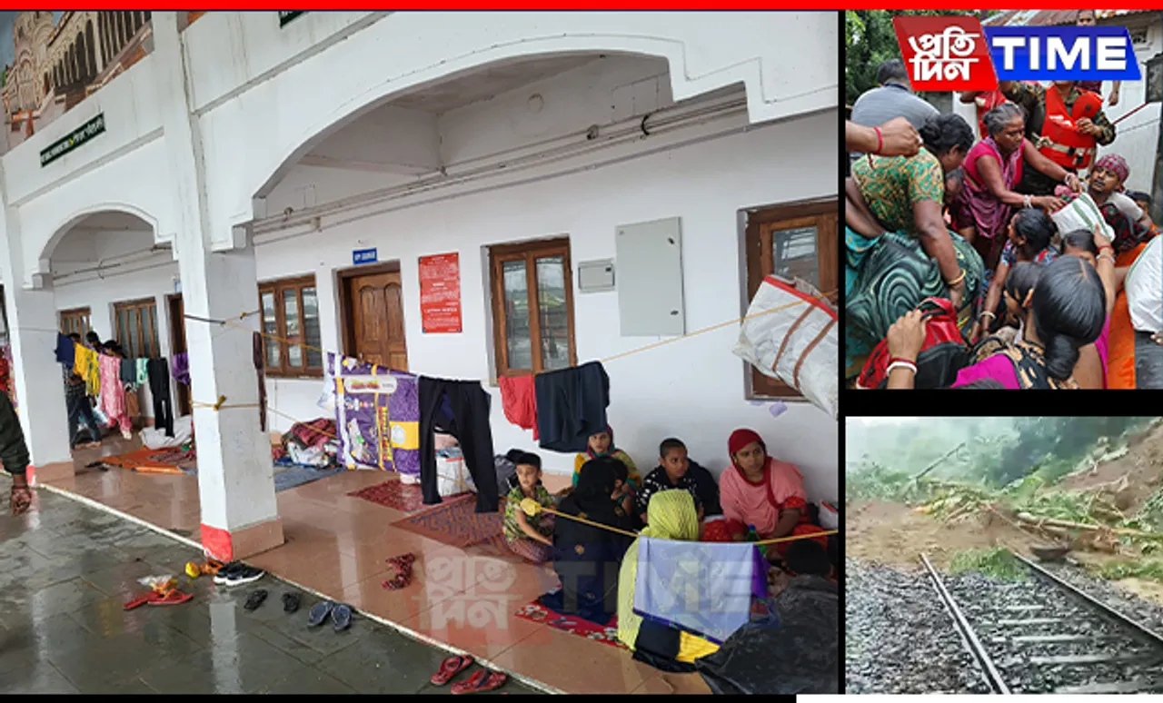 Tripura Floods: Railway Stations Turned into Shelters, Assam Rifles Lead Relief Efforts